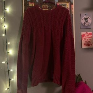 Burgundy Sweater